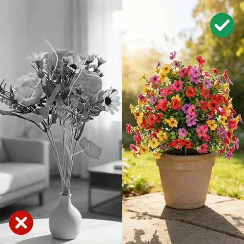EverBloom violet flower balls lawn decor