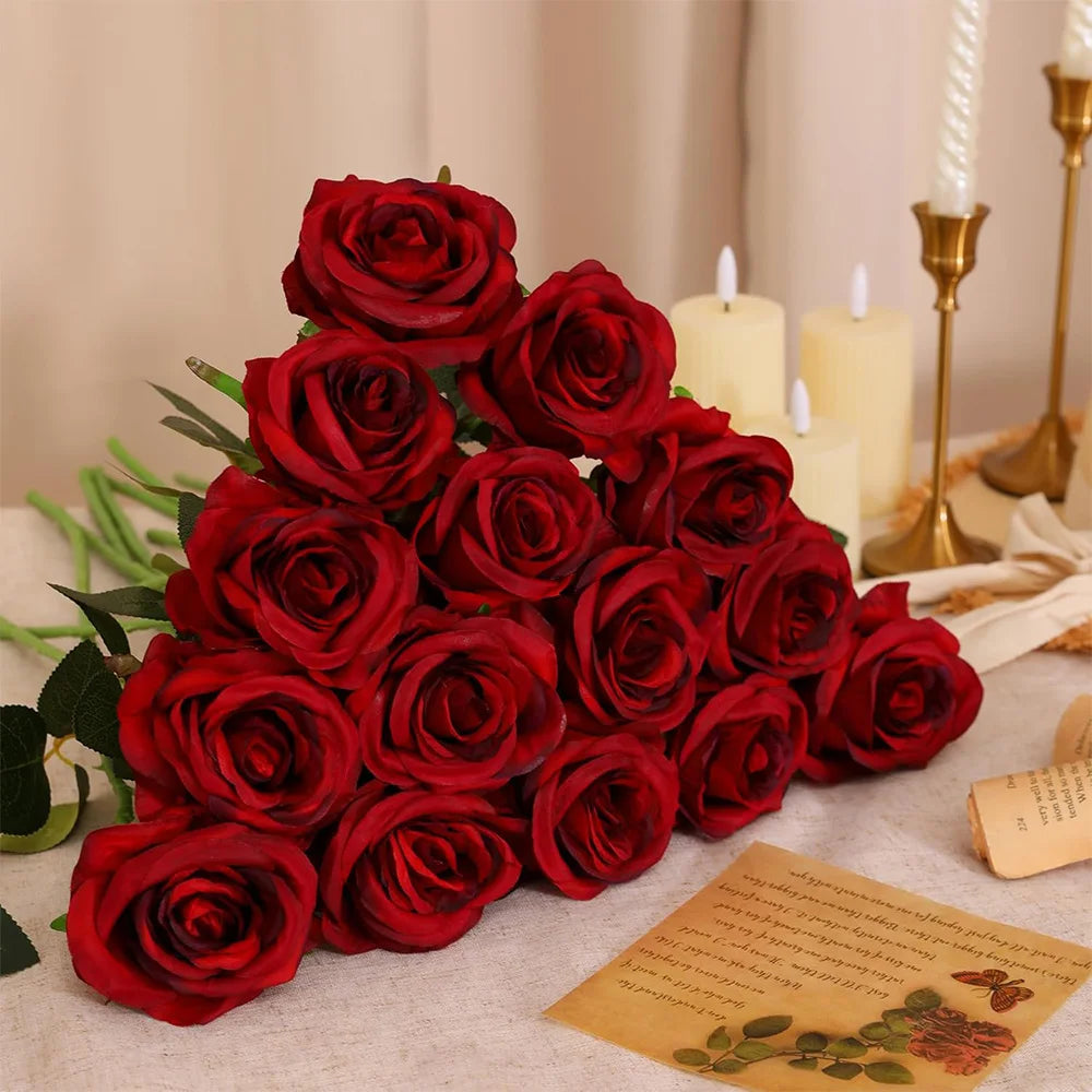 Realistic Artificial Rose Branches