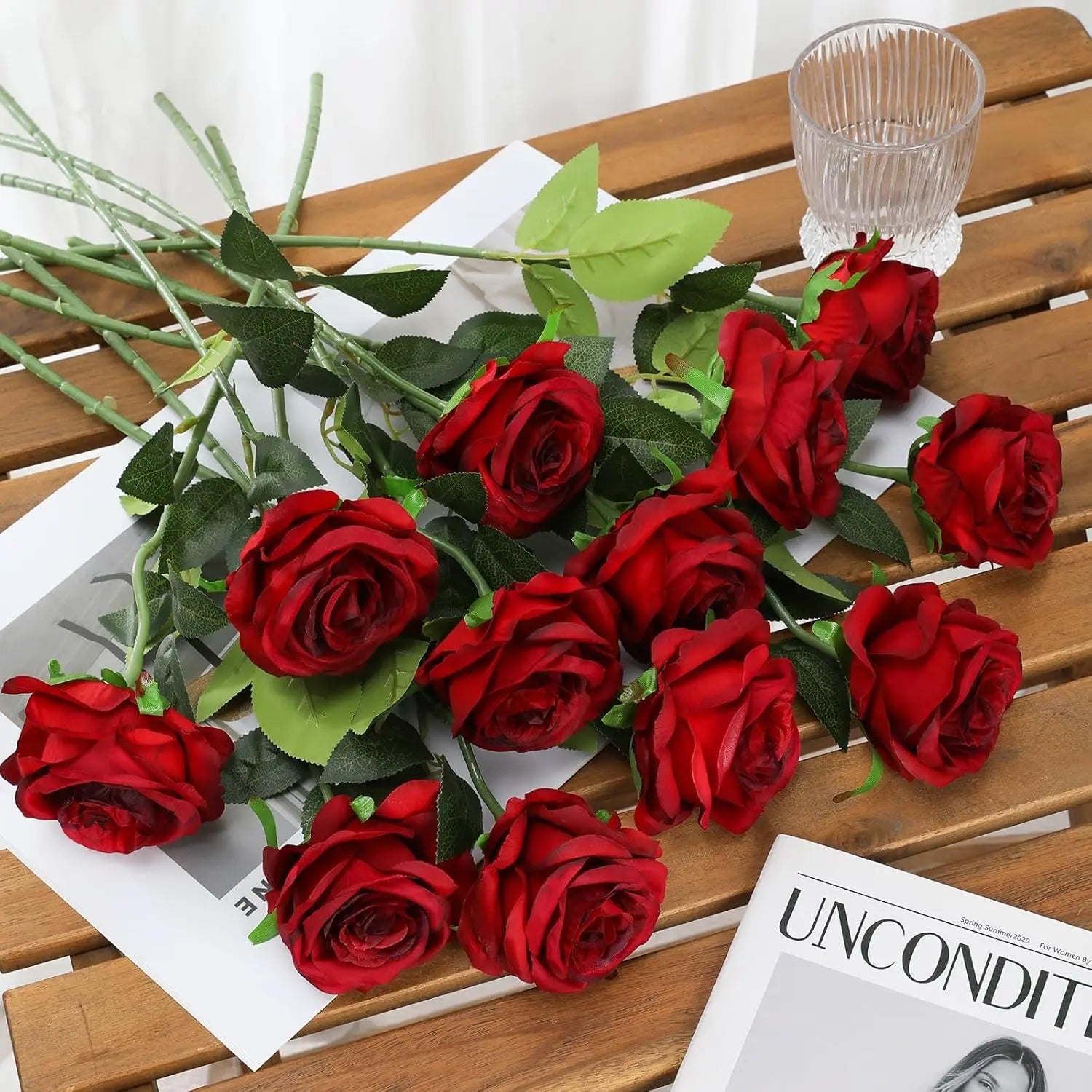 Realistic Artificial Rose Branches